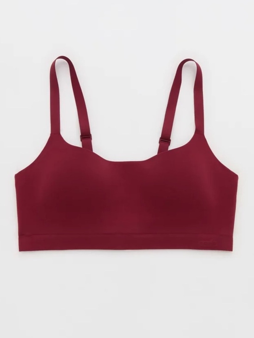 Aerie SMOOTHEZ Bra-ish Wireless Bralette Deep Cherry Women’s XL Seamless